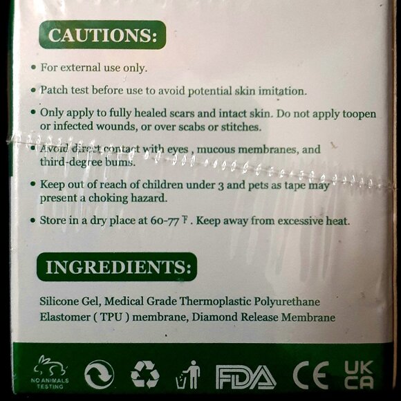 NEW IN BOX!! Silicone Scar Sheets 1.6" by 60” Roll Exp 2-28-2027 - Reduce Scars - Picture 5 of 7